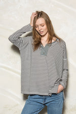 Long Sleeve Striped Top