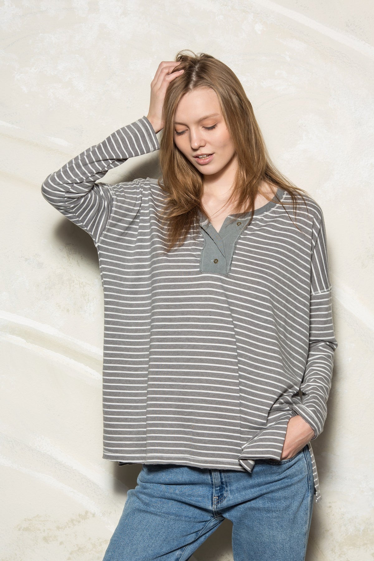 Long Sleeve Striped Top