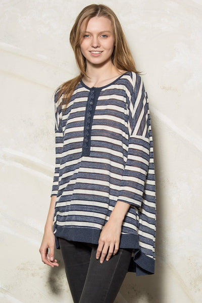 Long Sleeve Striped Top