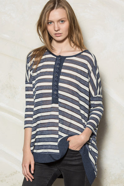 Long Sleeve Striped Top