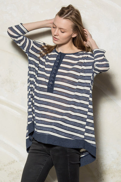 Long Sleeve Striped Top